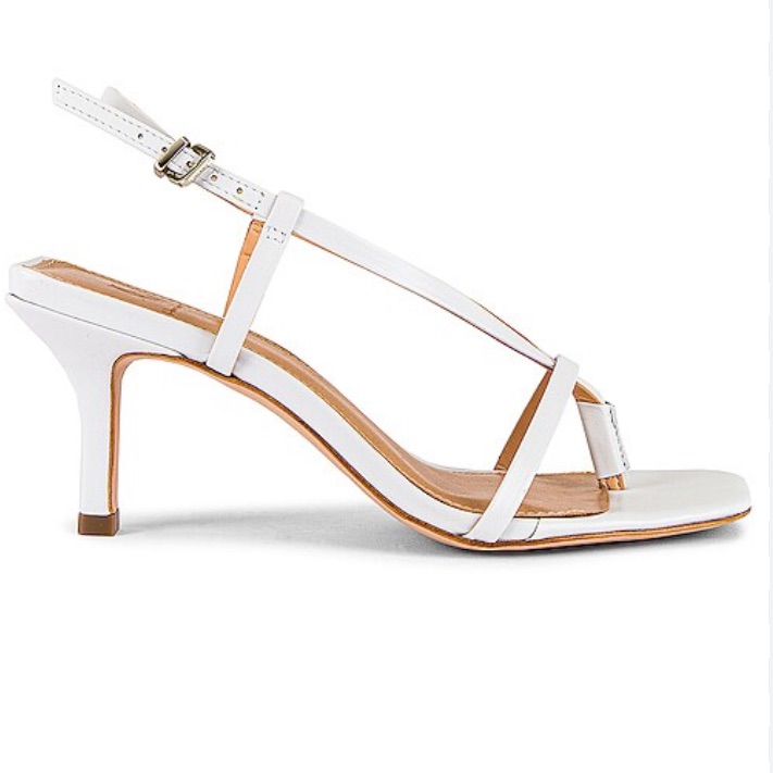 House Of Harlow 1960 Revolve Ash White Strappy Heels